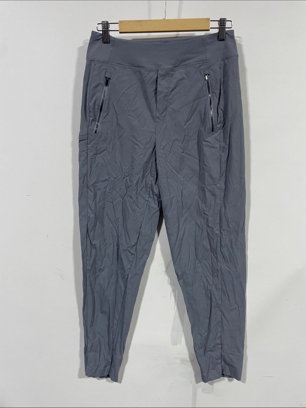 Athleta Gray Zip-Pocket Joggers